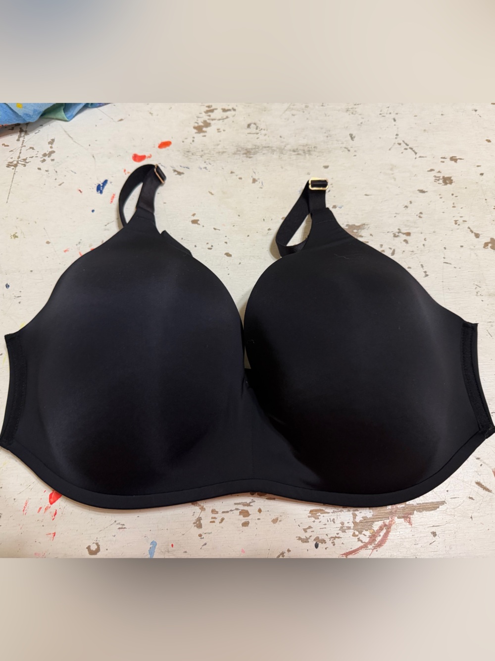 Soma vanishing 360 wireless Black Seamless T-Shirt Bra 40D excellent condition